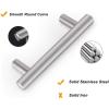 imageProbrico 50 Pack 5quot Hole Center Solid Brushed Nickel Stainless Steel Kitchen Cabinet Handles Modern Euro T Bar Pulls Kitchen Cupboard Handles Dresser Drawer Pulls 735quot LengthFurniture Hardwarehole center 5