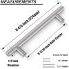 imageProbrico 50 Pack 5quot Hole Center Solid Brushed Nickel Stainless Steel Kitchen Cabinet Handles Modern Euro T Bar Pulls Kitchen Cupboard Handles Dresser Drawer Pulls 735quot LengthFurniture Hardwarehole center 6310