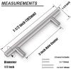 imageProbrico 50 Pack 5quot Hole Center Solid Brushed Nickel Stainless Steel Kitchen Cabinet Handles Modern Euro T Bar Pulls Kitchen Cupboard Handles Dresser Drawer Pulls 735quot LengthFurniture Hardwarehole center 5