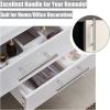 imageProbrico 50 Pack 5quot Hole Center Solid Brushed Nickel Stainless Steel Kitchen Cabinet Handles Modern Euro T Bar Pulls Kitchen Cupboard Handles Dresser Drawer Pulls 735quot LengthFurniture Hardwarehole center 312