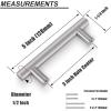 imageProbrico 50 Pack 5quot Hole Center Solid Brushed Nickel Stainless Steel Kitchen Cabinet Handles Modern Euro T Bar Pulls Kitchen Cupboard Handles Dresser Drawer Pulls 735quot LengthFurniture Hardwarehole center 3