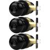 imageProbrico Black Door Knobs for Bedroom Bathroom Interior Door Knob with Round Ball Matte Black Privacy Door Knob 6 PackBlack