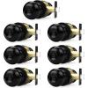 imageProbrico Black Door Knobs for Bedroom Bathroom Interior Door Knob with Round Ball Matte Black Privacy Door Knob 6 PackBlack