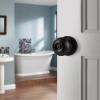 imageProbrico Black Door Knobs for Bedroom Bathroom Interior Door Knob with Round Ball Matte Black Privacy Door Knob 6 PackBlack