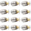imageProbrico Black Door Knobs for Bedroom Bathroom Interior Door Knob with Round Ball Matte Black Privacy Door Knob 6 PackBrushed Nickel