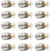 imageProbrico Black Door Knobs for Bedroom Bathroom Interior Door Knob with Round Ball Matte Black Privacy Door Knob 6 PackBrushed Nickel