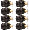 imageProbrico Black Door Knobs for Bedroom Bathroom Interior Door Knob with Round Ball Matte Black Privacy Door Knob 6 PackOil Rubbed Bronze
