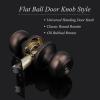 imageProbrico Black Door Knobs for Bedroom Bathroom Interior Door Knob with Round Ball Matte Black Privacy Door Knob 6 PackOil Rubbed Bronze