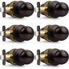 imageProbrico Closet Door Knob Brushed Nickel Passage Door Knob Without Key Interior Door Knob NoLocking Door Knob for Hallway 10 PackOil Rubbed Bronze