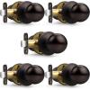 imageProbrico Closet Door Knob Brushed Nickel Passage Door Knob Without Key Interior Door Knob NoLocking Door Knob for Hallway 10 PackOil Rubbed Bronze