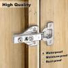 imageProbrico Full Overlay Soft Closing Clip On Face Frame Mounting Cabinet Hinges 50 Pairs100 Pack 105 Degree Self Closing Kitchen Cupboard Door Hinges50