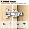 imageProbrico Full Overlay Soft Closing Clip On Face Frame Mounting Cabinet Hinges 50 Pairs100 Pack 105 Degree Self Closing Kitchen Cupboard Door Hinges50