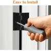 imageProbrico Interior Black Door Hinges 35 X 35 Inch Door Hinges with Square Corners Black Hinges for Doors 12 PackBlack