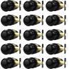 imageProbrico Interior Door Knob for Hallway Black Door Knobs Closet Door Knob Passage Door Knob with Round Ball Knob 6 PackBlack