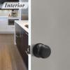 imageProbrico Interior Door Knob for Hallway Black Door Knobs Closet Door Knob Passage Door Knob with Round Ball Knob 6 PackBlack
