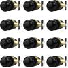 imageProbrico Interior Door Knob for Hallway Black Door Knobs Closet Door Knob Passage Door Knob with Round Ball Knob 6 PackBlack