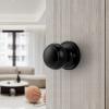 imageProbrico Interior Door Knob for Hallway Black Door Knobs Closet Door Knob Passage Door Knob with Round Ball Knob 6 PackBlack