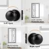 imageProbrico Interior Door Knob for Hallway Black Door Knobs Closet Door Knob Passage Door Knob with Round Ball Knob 6 PackBlack