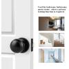 imageProbrico Interior Door Knob for Hallway Black Door Knobs Closet Door Knob Passage Door Knob with Round Ball Knob 6 PackBlack