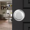 imageProbrico Interior Door Knob for Hallway Black Door Knobs Closet Door Knob Passage Door Knob with Round Ball Knob 6 PackPolished Chrome