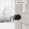 imageProbrico Keyless Privacy Door Knobs Bedroom Bathroom Locking Door Knob Brushed Nickel Door Knob with Lock No Key Modern Flat Ball Interior Door Handles 10 PackOil Rubbed Bronze