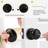 imageProbrico Keyless Privacy Door Knobs Bedroom Bathroom Locking Door Knob Brushed Nickel Door Knob with Lock No Key Modern Flat Ball Interior Door Handles 10 PackBlack