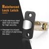 imageProbrico Keyless Privacy Door Knobs Bedroom Bathroom Locking Door Knob Brushed Nickel Door Knob with Lock No Key Modern Flat Ball Interior Door Handles 10 PackBlack