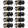 imageProbrico Keyless Privacy Door Knobs Bedroom Bathroom Locking Door Knob Brushed Nickel Door Knob with Lock No Key Modern Flat Ball Interior Door Handles 10 PackBlack