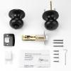 imageProbrico Keyless Privacy Door Knobs Bedroom Bathroom Locking Door Knob Brushed Nickel Door Knob with Lock No Key Modern Flat Ball Interior Door Handles 10 PackBlack