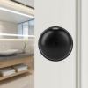 imageProbrico Keyless Privacy Door Knobs Bedroom Bathroom Locking Door Knob Brushed Nickel Door Knob with Lock No Key Modern Flat Ball Interior Door Handles 10 PackBlack