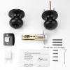 imageProbrico Keyless Privacy Door Knobs Bedroom Bathroom Locking Door Knob Brushed Nickel Door Knob with Lock No Key Modern Flat Ball Interior Door Handles 10 PackBlack