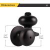 imageProbrico Keyless Privacy Door Knobs Bedroom Bathroom Locking Door Knob Brushed Nickel Door Knob with Lock No Key Modern Flat Ball Interior Door Handles 10 PackOil Rubbed Bronze