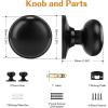 imageProbrico Passage Door Knobs Without Key Black Closet Door Knobs Interior Keyless Door Knob NoLocking Door Knobs 10 PackBlack