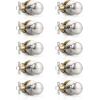 imageProbrico Passage Door Knobs Without Key Black Closet Door Knobs Interior Keyless Door Knob NoLocking Door Knobs 10 PackBrushed Nickel