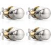 imageProbrico Passage Door Knobs Without Key Black Closet Door Knobs Interior Keyless Door Knob NoLocking Door Knobs 10 PackBrushed Nickel