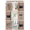 imageProbrico Passage Door Knobs Without Key Black Closet Door Knobs Interior Keyless Door Knob NoLocking Door Knobs 10 PackOil Rubbed Bronze