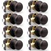 imageProbrico Passage Door Knobs Without Key Black Closet Door Knobs Interior Keyless Door Knob NoLocking Door Knobs 10 PackOil Rubbed Bronze