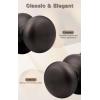 imageProbrico Passage Door Knobs Without Key Black Closet Door Knobs Interior Keyless Door Knob NoLocking Door Knobs 10 PackOil Rubbed Bronze