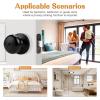 imageProbrico Privacy Door Knobs Black Round Ball Door Knobs Interior Door Knobs Bedroom Bathroom Door knobs Locking Door Knobs Without Key 10 PackBlack