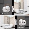 imageProbrico Privacy Door Knobs Black Round Ball Door Knobs Interior Door Knobs Bedroom Bathroom Door knobs Locking Door Knobs Without Key 10 PackBrushed Nickel