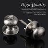 imageProbrico Privacy Door Knobs Black Round Ball Door Knobs Interior Door Knobs Bedroom Bathroom Door knobs Locking Door Knobs Without Key 10 PackBrushed Nickel