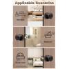 imageProbrico Privacy Door Knobs Black Round Ball Door Knobs Interior Door Knobs Bedroom Bathroom Door knobs Locking Door Knobs Without Key 10 PackOil Rubbed Bronze