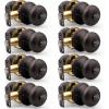 imageProbrico Privacy Door Knobs Black Round Ball Door Knobs Interior Door Knobs Bedroom Bathroom Door knobs Locking Door Knobs Without Key 10 PackOil Rubbed Bronze