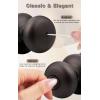 imageProbrico Privacy Door Knobs Black Round Ball Door Knobs Interior Door Knobs Bedroom Bathroom Door knobs Locking Door Knobs Without Key 10 PackOil Rubbed Bronze