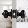 imageProbrico Privacy Door Knobs Black Round Ball Door Knobs Interior Door Knobs Bedroom Bathroom Door knobs Locking Door Knobs Without Key 10 PackOil Rubbed Bronze