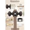 imageProbrico Privacy Door Knobs Black Round Ball Door Knobs Interior Door Knobs Bedroom Bathroom Door knobs Locking Door Knobs Without Key 10 PackOil Rubbed Bronze