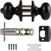 imageProbrico Privacy Door Knobs Black Round Ball Door Knobs Interior Door Knobs Bedroom Bathroom Door knobs Locking Door Knobs Without Key 10 PackOil Rubbed Bronze