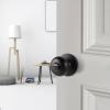 imageProbrico Privacy Door Knobs Black Round Ball Door Knobs Interior Door Knobs Bedroom Bathroom Door knobs Locking Door Knobs Without Key 10 PackOil Rubbed Bronze