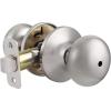 imageProbrico Keyless Privacy Door Knobs Bedroom Bathroom Locking Door Knob Brushed Nickel Door Knob with Lock No Key Modern Flat Ball Interior Door Handles 10 PackBrushed Nickel