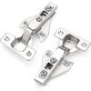 imageProbrico Soft Opening Kitchen Cabinet Hinges 50 Pairs 100 Pack Satin Nickel Face Frame Mounting Concealed Hinges for Kitchen Cupboard Hardware with Mounting Screws50